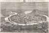DOUBS. Besançon 1881 old antique vintage print picture