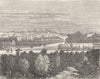 DROME. Montelimar 1881 old antique vintage print picture