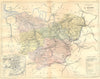 EURE. Departement de L'Eure; plan D' Evreux 1881 old antique map chart