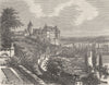 EURE-LOIR. Chateaudun 1881 old antique vintage print picture