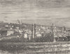EURE-LOIR. Dreux 1881 old antique vintage print picture