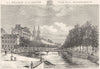 FINISTÈRE. Quimper 1881 old antique vintage print picture