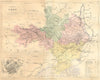GARD. Departement du; plan de Nimes 1881 old antique vintage map chart