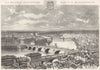 HAUTE-GARONNE. Toulouse 1881 old antique vintage print picture