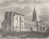 HAUTE-GARONNE. Eglise de St-Sernin, a Toulouse 1881 old antique print picture