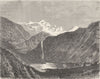 HAUTE-GARONNE. Lac d'Oo 1881 old antique vintage print picture