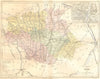 GERS. Departement du; area D'Auch 1881 old antique vintage map plan chart