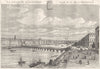 GIRONDE. Bordeaux 1881 old antique vintage print picture