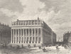 GIRONDE. Theatre de Bordeaux 1881 old antique vintage print picture