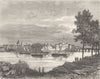 GIRONDE. Libourne 1881 old antique vintage print picture