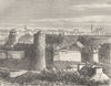 ILLE-VILAINE. Fougeres 1881 old antique vintage print picture