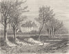 INDRE. Habitation de George Sand, a Nohant-Vicq 1881 old antique print picture