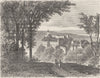 INDRE. Chateau Chateaubrun, Gargilesse, d'Eguzon 1881 old antique print