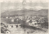 ISÈRE. Grenoble 1881 old antique vintage print picture