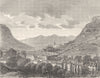 JURA. Salins 1881 old antique vintage print picture