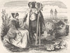 LANDES. Habitants 1881 old antique vintage print picture