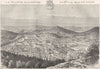 TOWNS. Saint-Étienne 1882 old antique vintage print picture