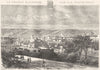 LOT. Cahors 1882 old antique vintage print picture