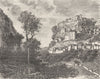 LOT. Rocamadour 1882 old antique vintage print picture