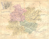 LOT-ET-GARONNE. Departement de; plan D'Agen 1882 old antique map chart