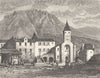 LOZERE. Ispagnac 1882 old antique vintage print picture