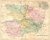 MAINE-LOIRE. Departement de-; plan D'Angers 1882 old antique map chart