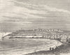 MANCHE. Granville 1882 old antique vintage print picture