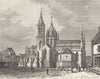 MANCHE. Valognes 1882 old antique vintage print picture