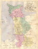 MANCHE. Departement de; plan St-lo 1882 old antique vintage map chart