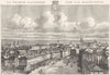MARNE. Chalons-Sur  1882 old antique vintage print picture