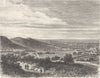 MARNE. Ay Montage de Reims 1882 old antique vintage print picture