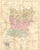 MAYENNE. Departement de; plan Laval 1882 old antique vintage map chart