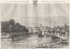 MORBIHAN. Vannes 1882 old antique vintage print picture