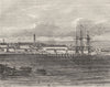 MORBIHAN. Lorient 1882 old antique vintage print picture