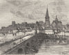 NIÈVRE. Nievre. Charite-sur-Loire 1882 old antique vintage print picture