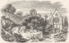 OISE. Eglise Chateau de Vez 1882 old antique vintage print picture