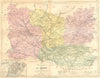 OISE. Departement de L'; plan Beauvais 1882 old antique vintage map chart