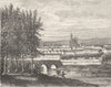 ORNE. Argentan 1882 old antique vintage print picture