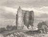 ORNE. Donjon de Domfront 1882 old antique vintage print picture