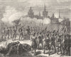 PAS-DE-CALAIS. Prise par le due Guise(1558) 1882 old antique print picture