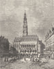 PAS-DE-CALAIS. Hotel Ville Beffroi d' Arras 1882 old antique print picture