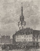 PAS-DE-CALAIS. Beffroi Bethune 1882 old antique vintage print picture