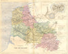 PAS-DE-CALAIS. Departement du-; plan D'Arras 1882 old antique map chart