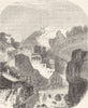 PUY-DE-DÔME. Dome. a Thiers 1882 old antique vintage print picture