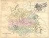 PUY DE DOME. Dept du-Dome; plan Clermont-Ferrand 1882 old antique map chart