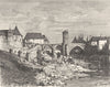 PYRÉNÉES-ATLANTIQUES. Basses-Pyrenees. Orthez 1882 old print picture