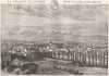 HAUTES-PYRÉNÉES. Tarbes 1882 old antique vintage print picture