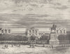 RHÔNE. Rhone. Gare de Perrache, a Lyon 1883 old antique vintage print picture