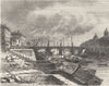 SAÔNE-LOIRE. Saone-. Chalon-sur  1883 old antique vintage print picture