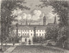 SARTHE. Ecole Militaire de Fleche 1883 old antique vintage print picture